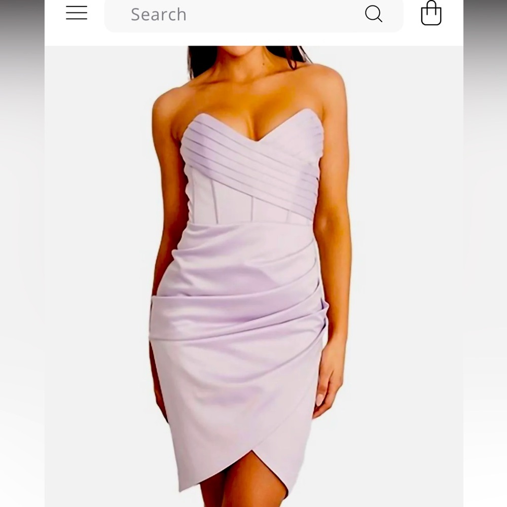 Midi lilac cocktail dress size 8